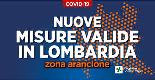 La Lombardia da domenica 29 novembre 2020 entra in “zona arancione”