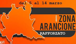 La Lombardia in “arancione rafforzato” da venerdì 5 marzo fino a domenica 14 marzo 2021