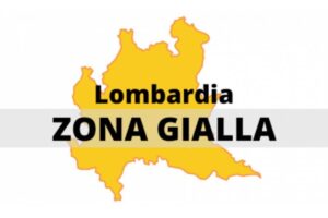 Da lunedì 3 gennaio 2022  la Lombardia è in zona gialla