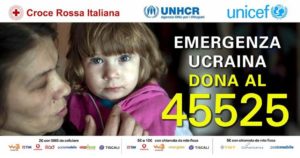 Cesate per l’Ucraina al fianco di Croce Rossa, Unhcr e Unicef: numero solidale 45525