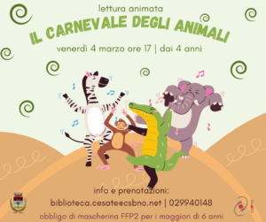 Il Carnevale degli Animali – Lettura animata in Biblioteca
