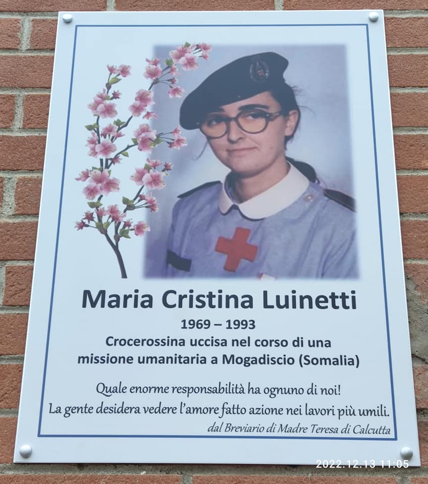 29° Anniversario del sacrificio di Maria Cristina Luinetti