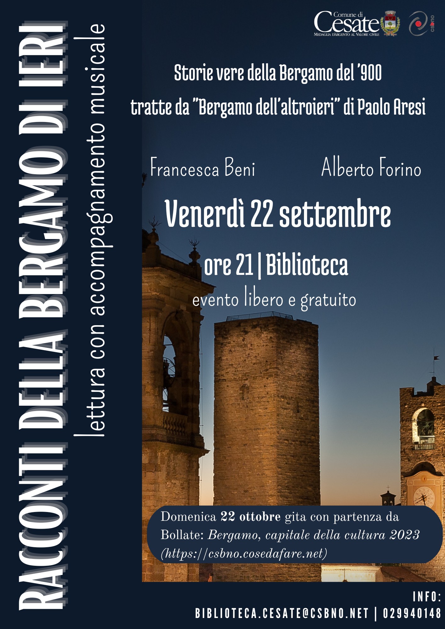 Cesate celebra Bergamo e Brescia Capitali della Cultura