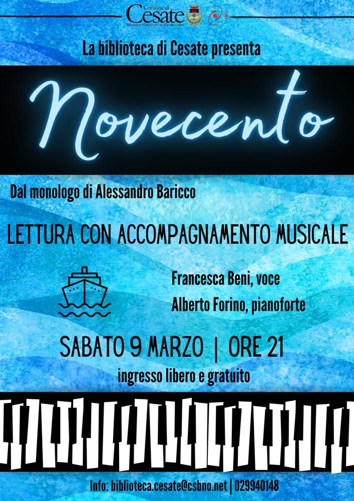 “Novecento”  dal monologo di Alessandro Baricco.