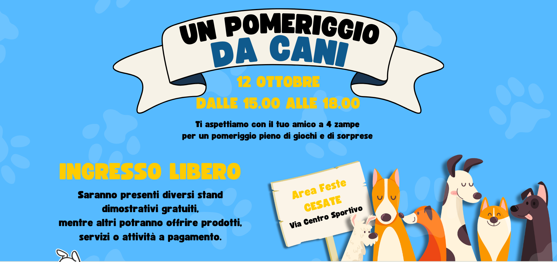 “Un pomeriggio da Cani” – evento cinofilo di beneficenza a Cesate !