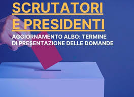 Iscrizione albo Presidenti di Seggio e albo Scrutatori