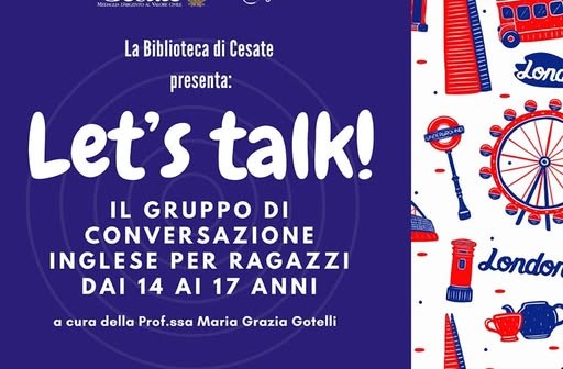 LET’S TALK – Gruppo di conversazione in Inglese per ragazzi